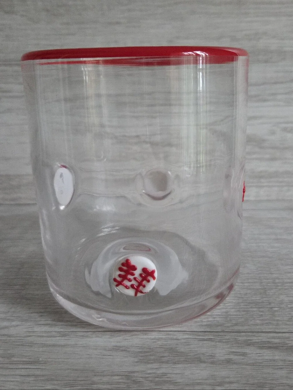 NWT Madison Home 16 fl oz Icon Glass Tumbler Baseballs